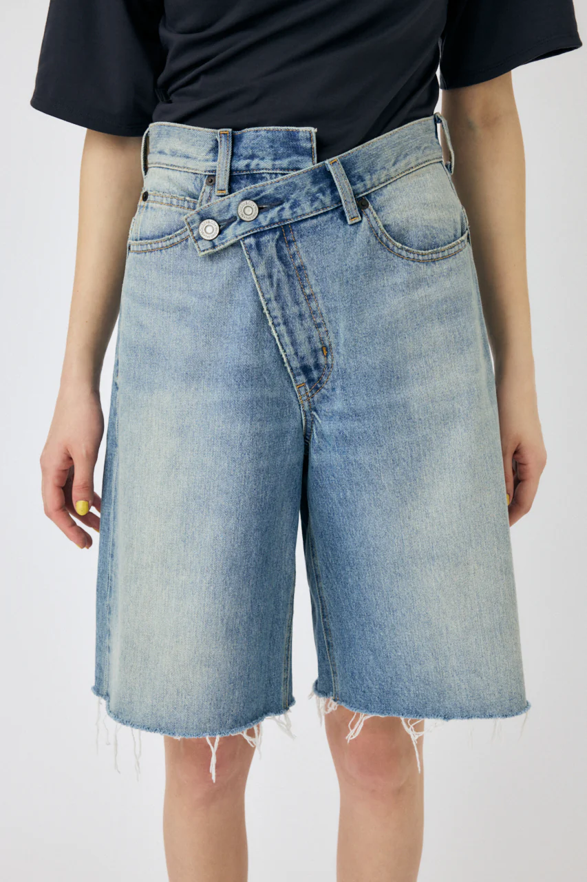 CROSS WAIST HALF PANTS - Image 2