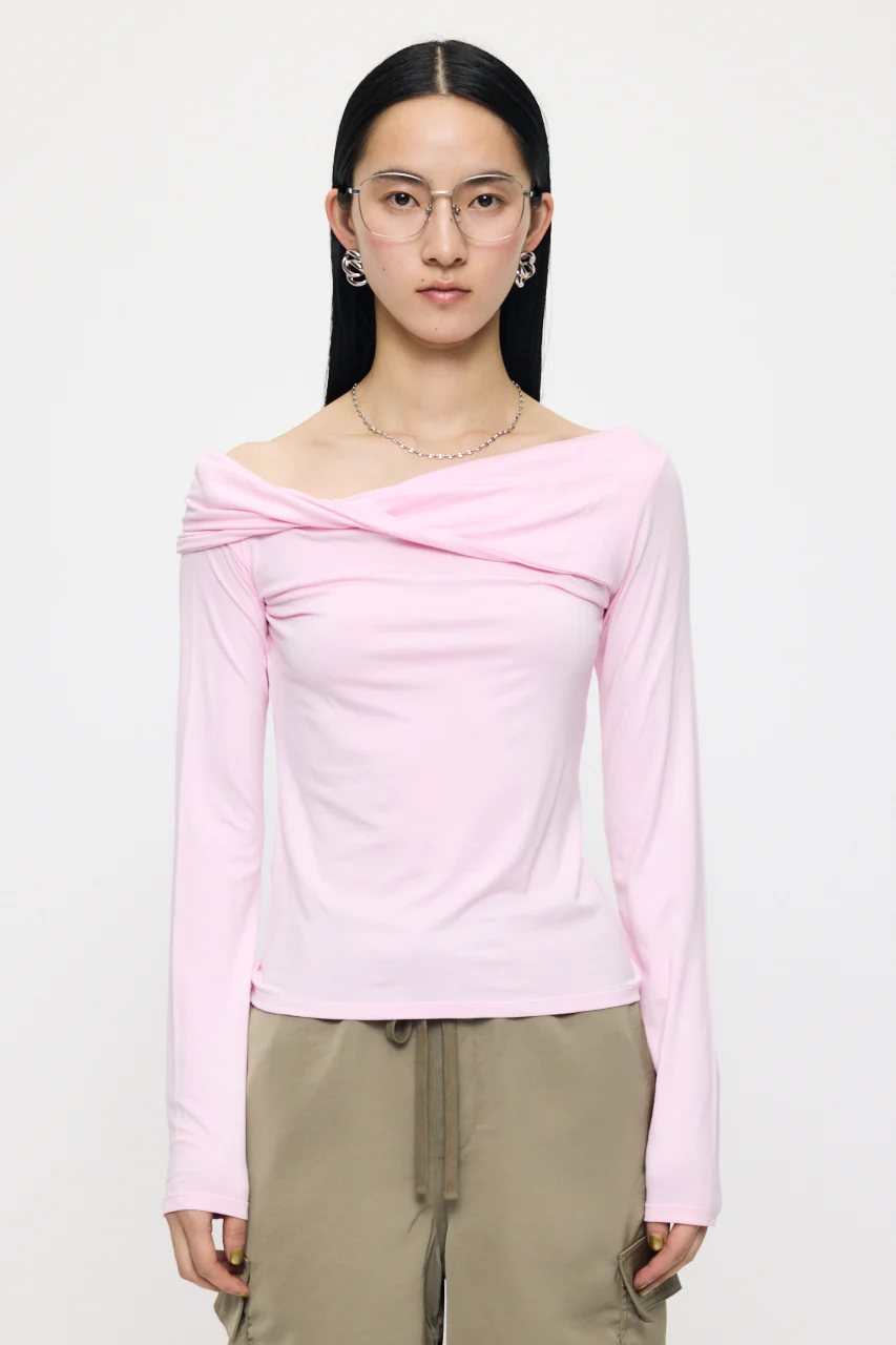 ASYMMETRY TWIST NECK TOP - Image 2