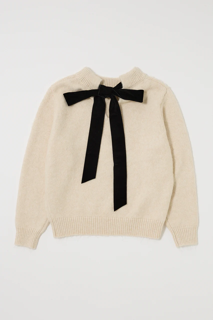 BACK RIBBON SWEATER - Image 2