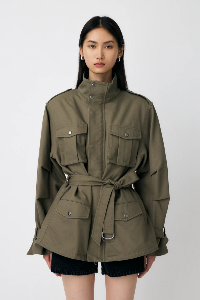 BELTED CARGO JACKET - Image 2