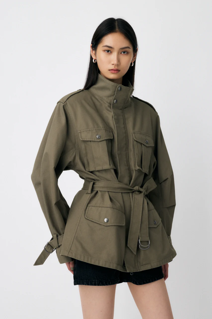 BELTED CARGO JACKET - Image 4