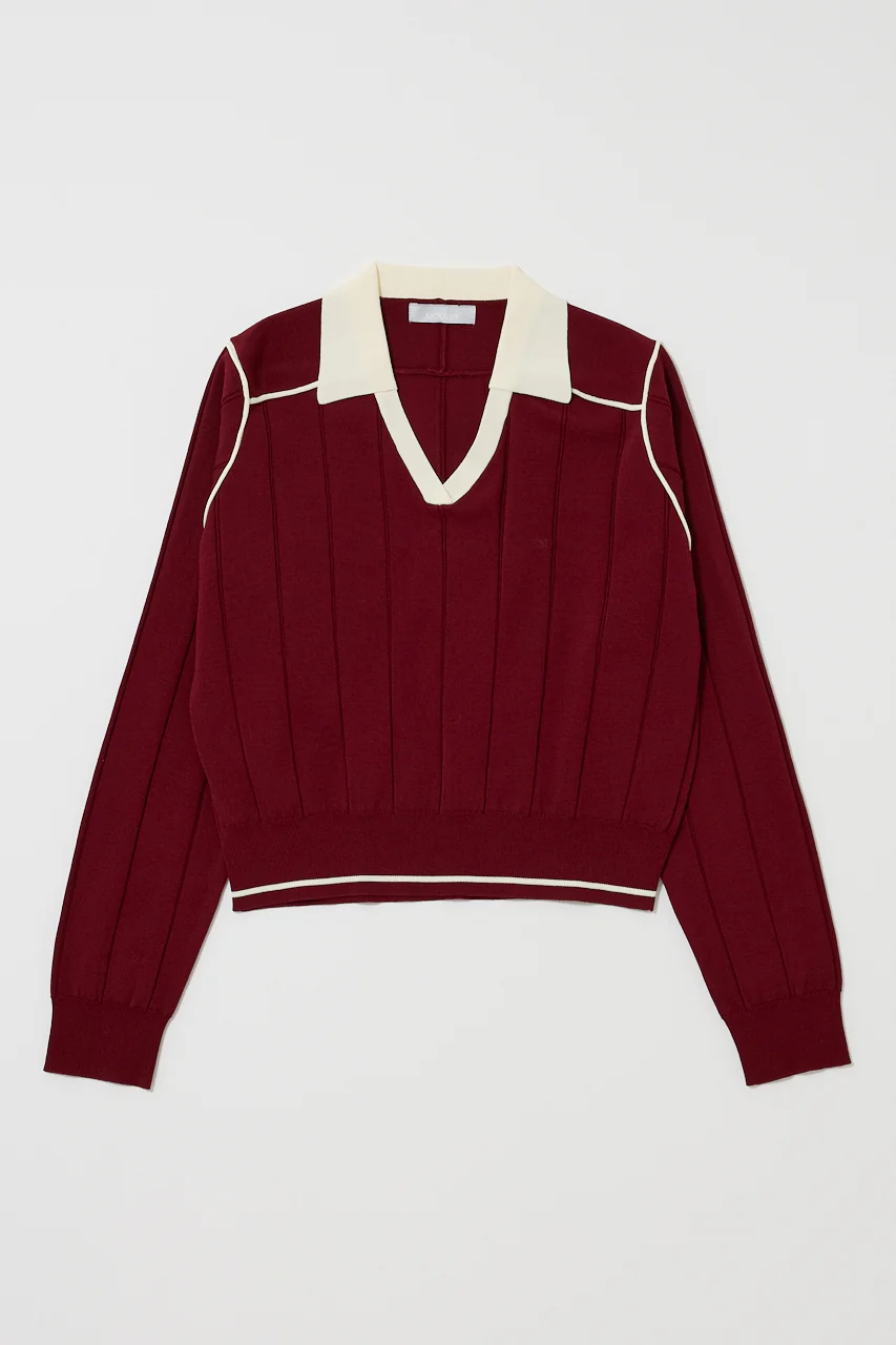 BI COLOR KNIT POLO
