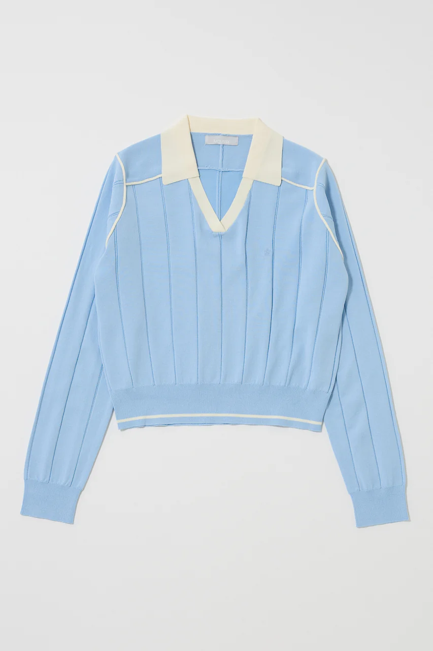 BI COLOR KNIT POLO