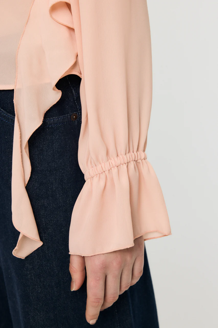 CHIFFON RUFFLE BLOUSE - Image 8
