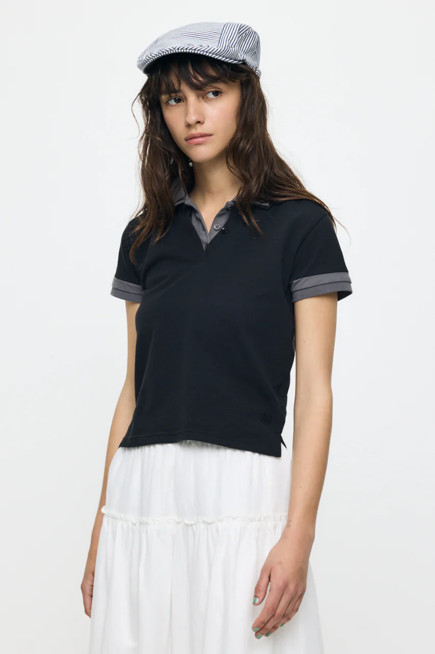 CONTRAST POLO TOP - Image 5