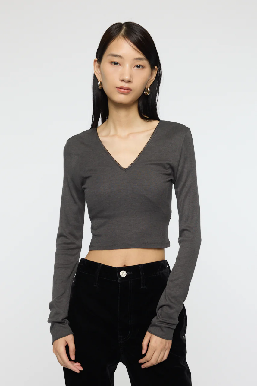 DEEP V CUP LONG SLEEVE TEE - Image 2