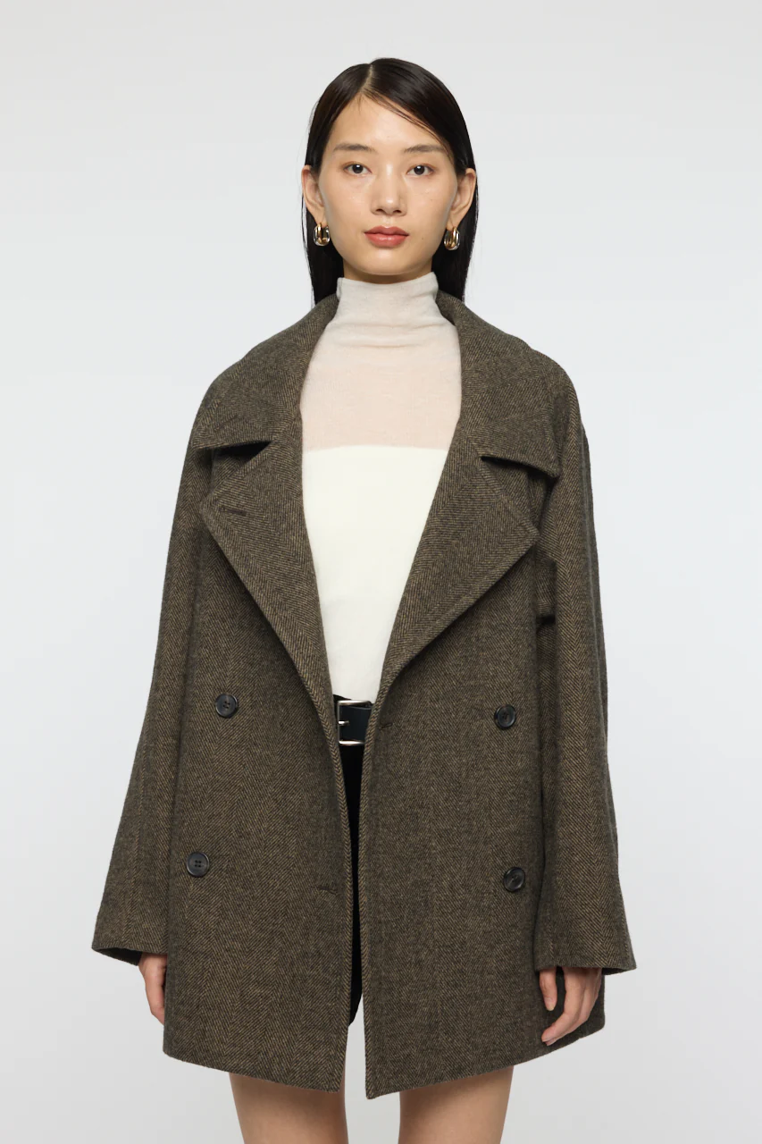 DOUBLE BREASTED MID COAT - Image 2