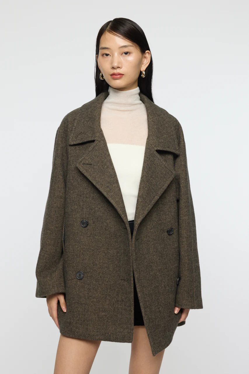 DOUBLE BREASTED MID COAT - Image 4