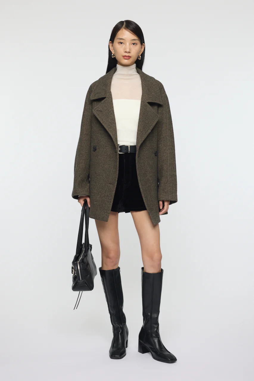 DOUBLE BREASTED MID COAT - Image 6