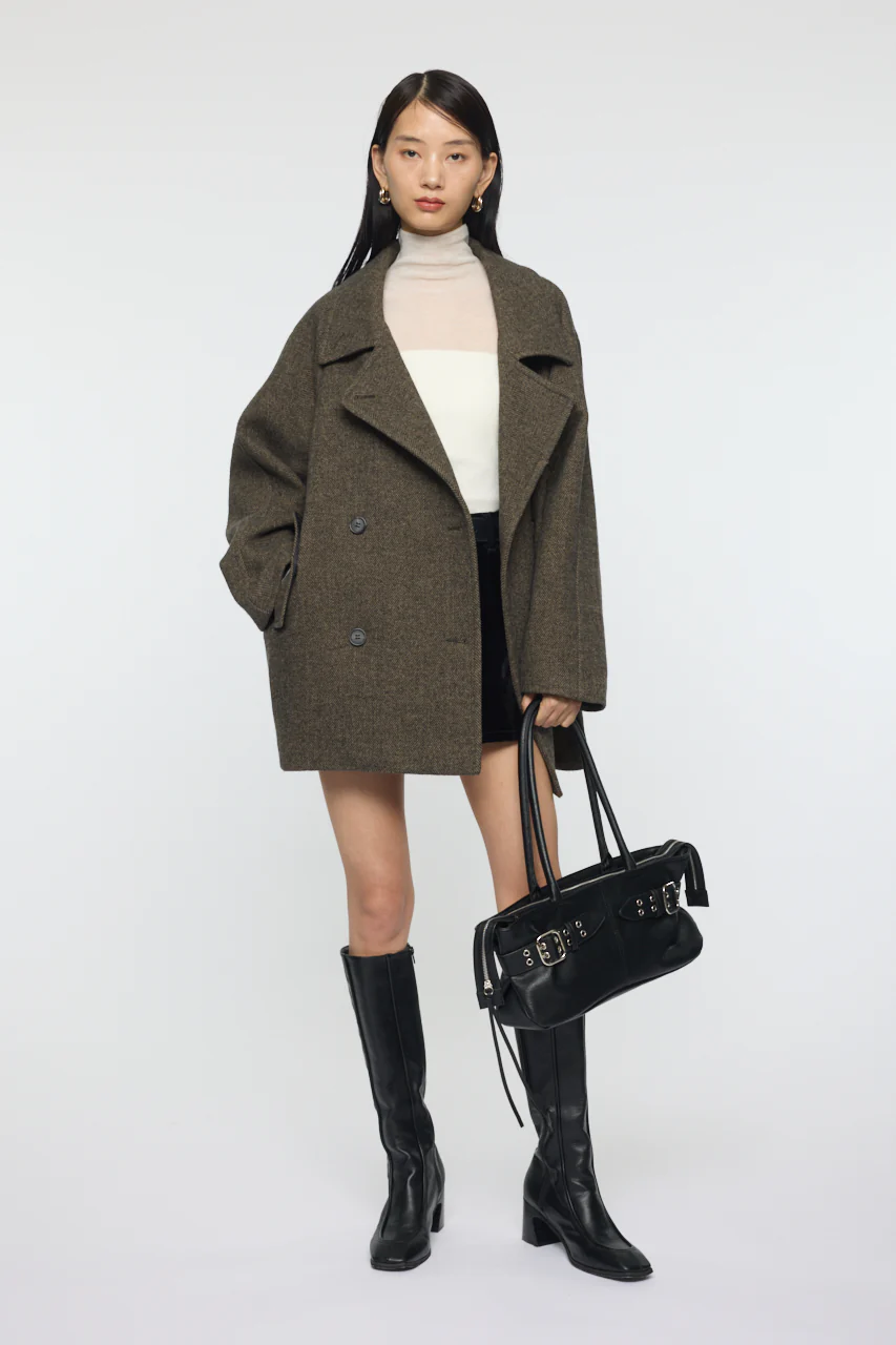 DOUBLE BREASTED MID COAT - Image 7