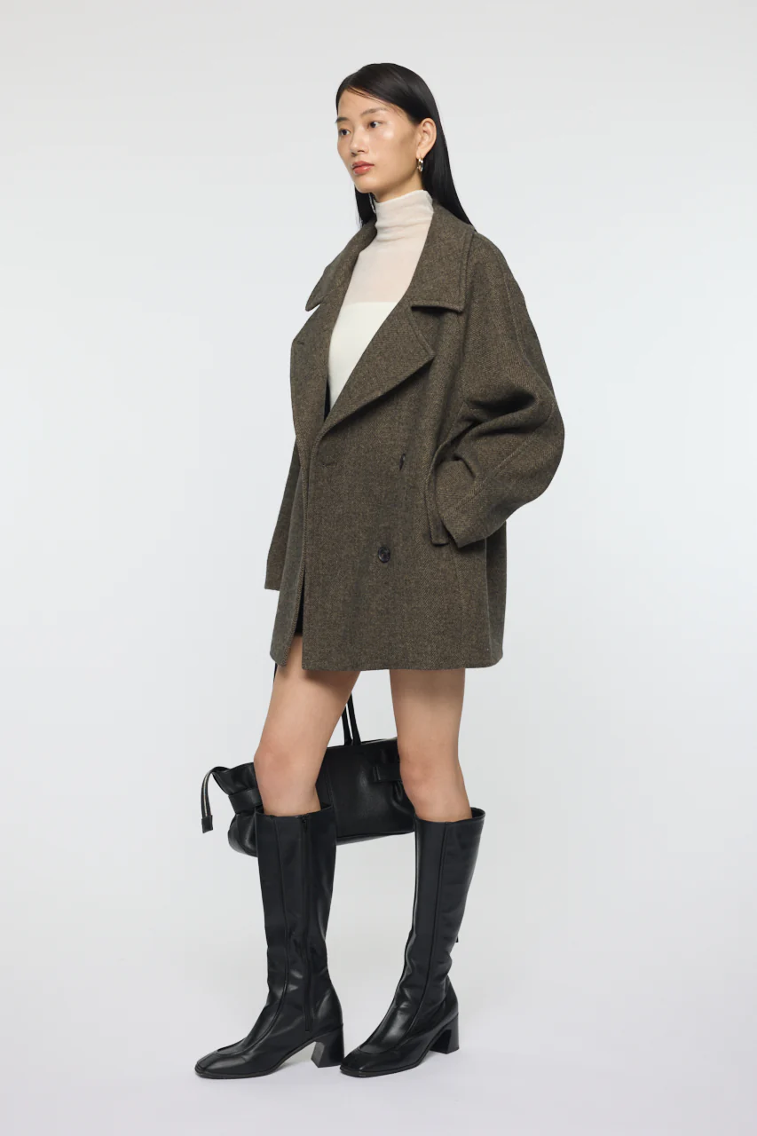 DOUBLE BREASTED MID COAT - Image 8