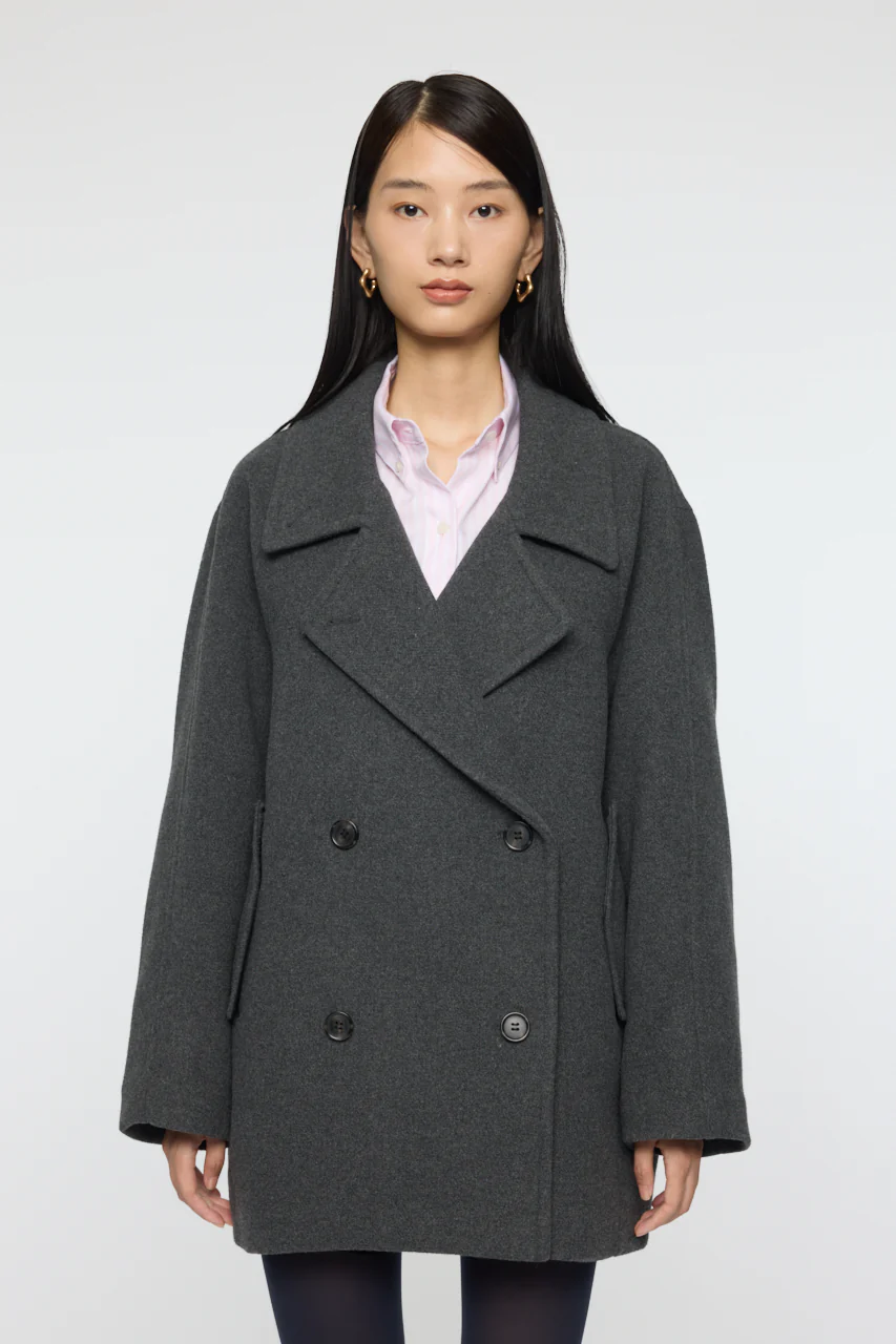 DOUBLE BREASTED MID COAT - Image 2