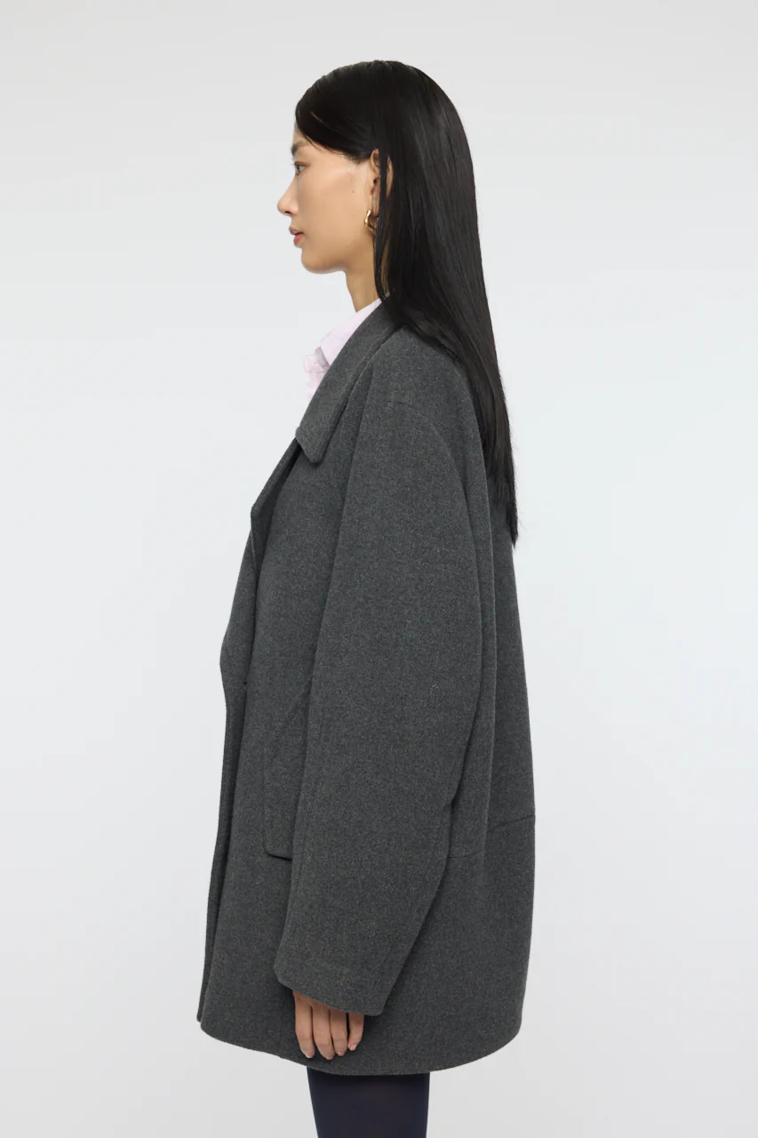 DOUBLE BREASTED MID COAT - Image 4