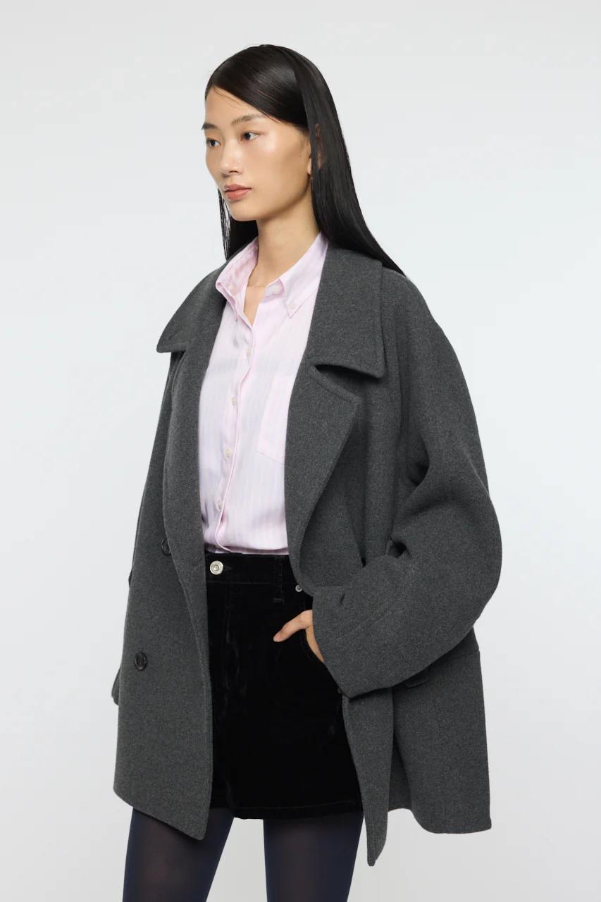 DOUBLE BREASTED MID COAT - Image 7