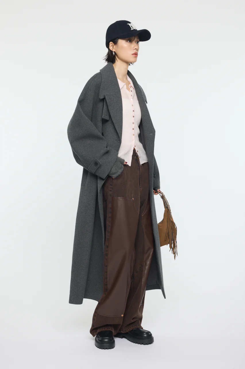 FORM SLEEVE LONG COAT - Image 12