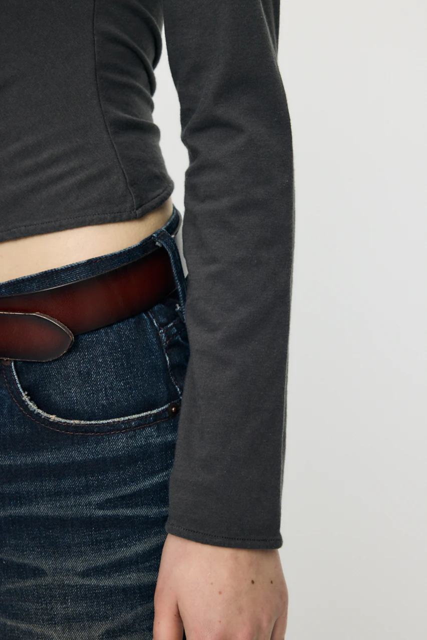 FRONT GATHER DOCKING LONG SLEEVE TOP - Image 7