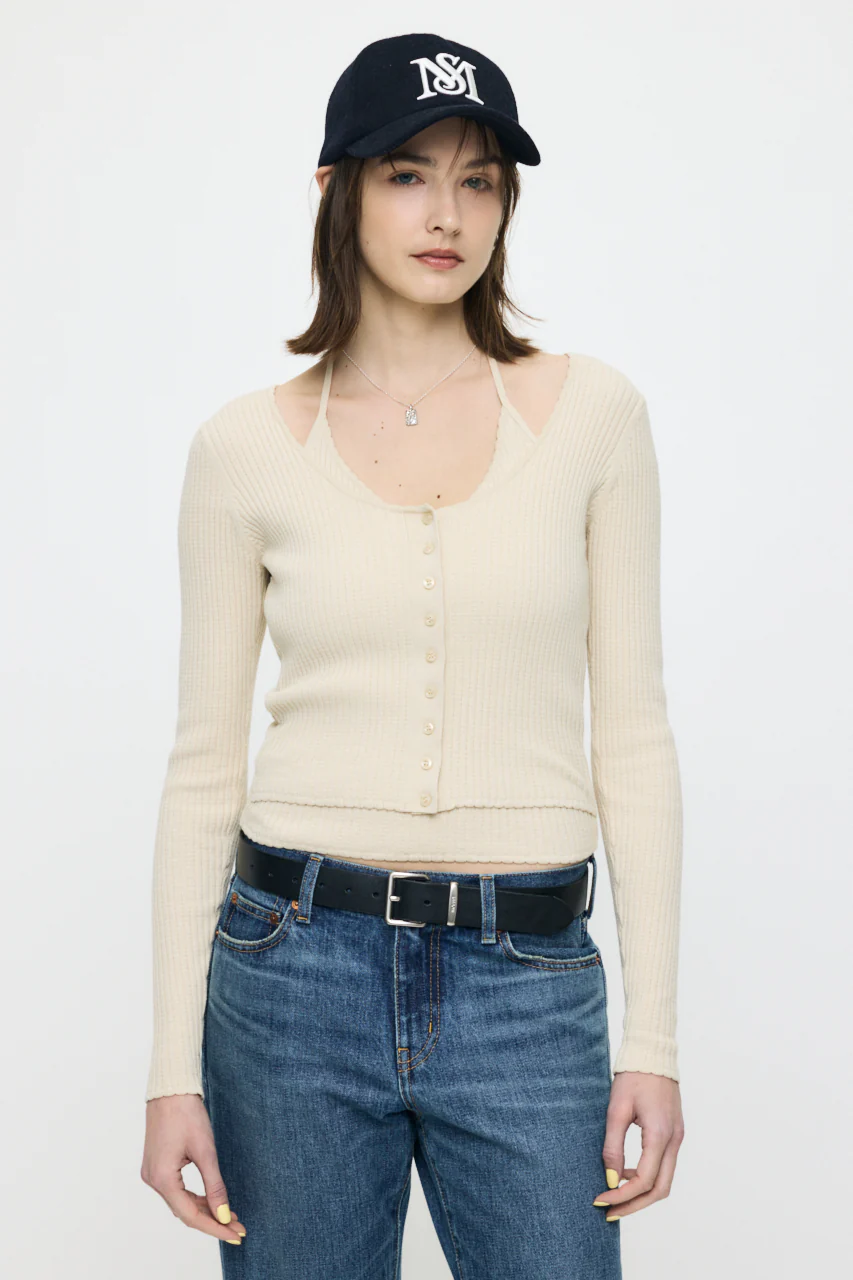 HALTER NECK DOUBLE KNIT TOP - Image 2