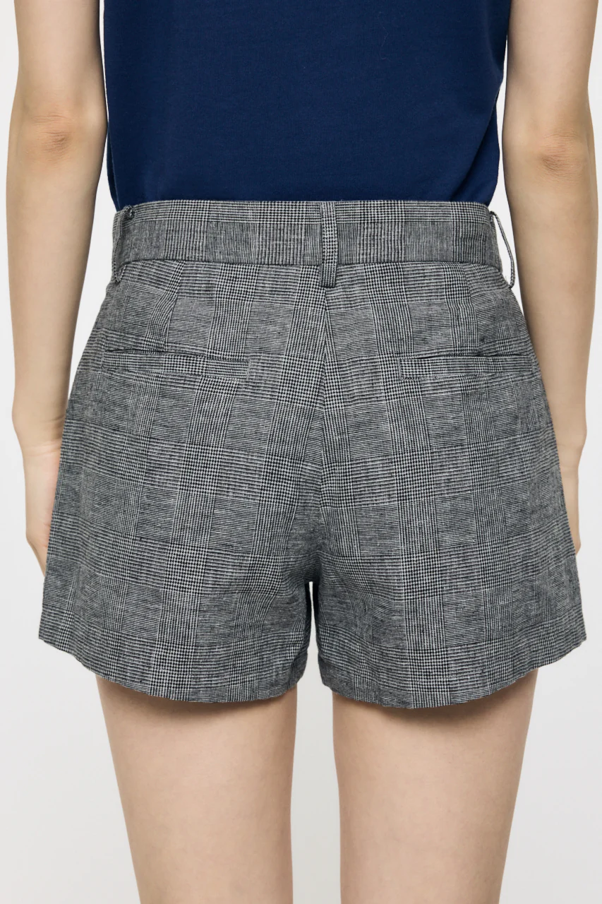 LINEN BLEND MICRO SHORTS - Image 3