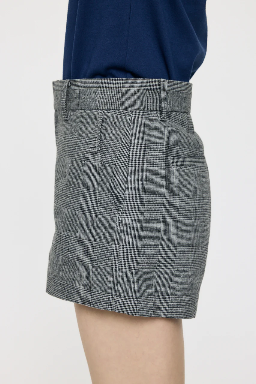 LINEN BLEND MICRO SHORTS - Image 4