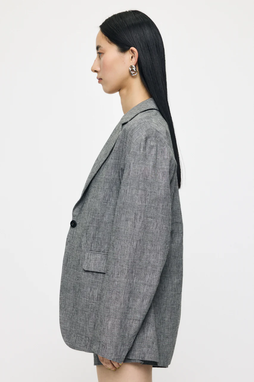 LINEN BLEND OVERSIZED JACKET - Image 4