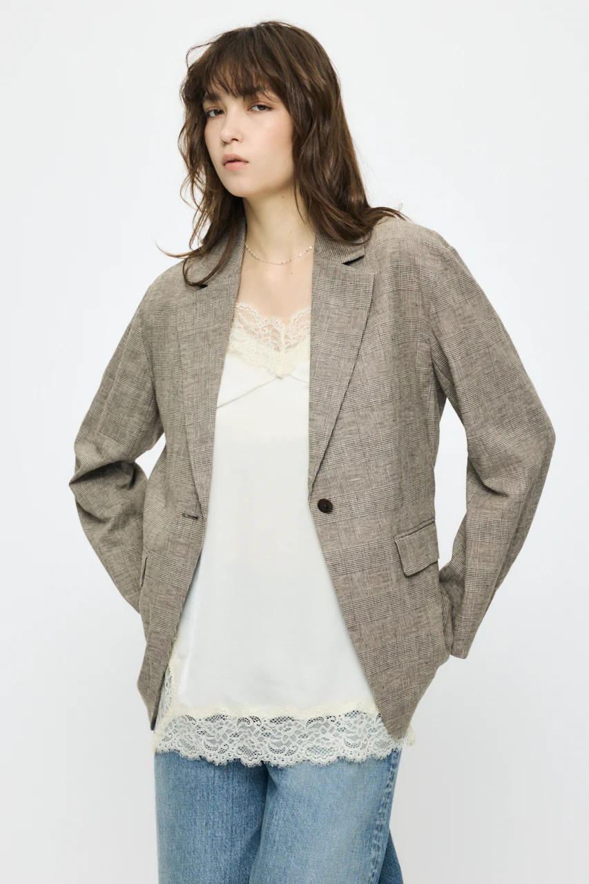 LINEN BLEND OVERSIZED JACKET - Image 2