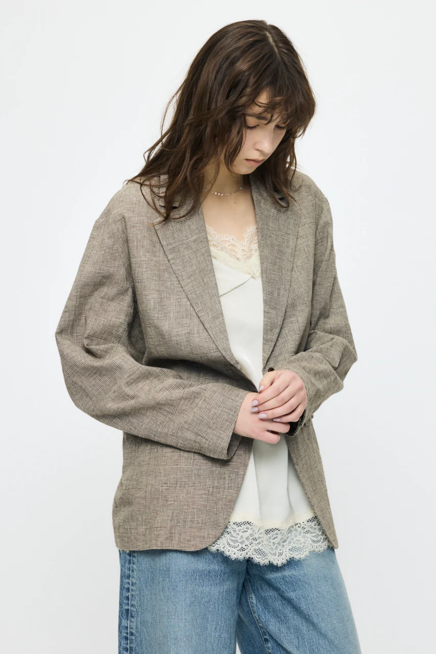 LINEN BLEND OVERSIZED JACKET - Image 4