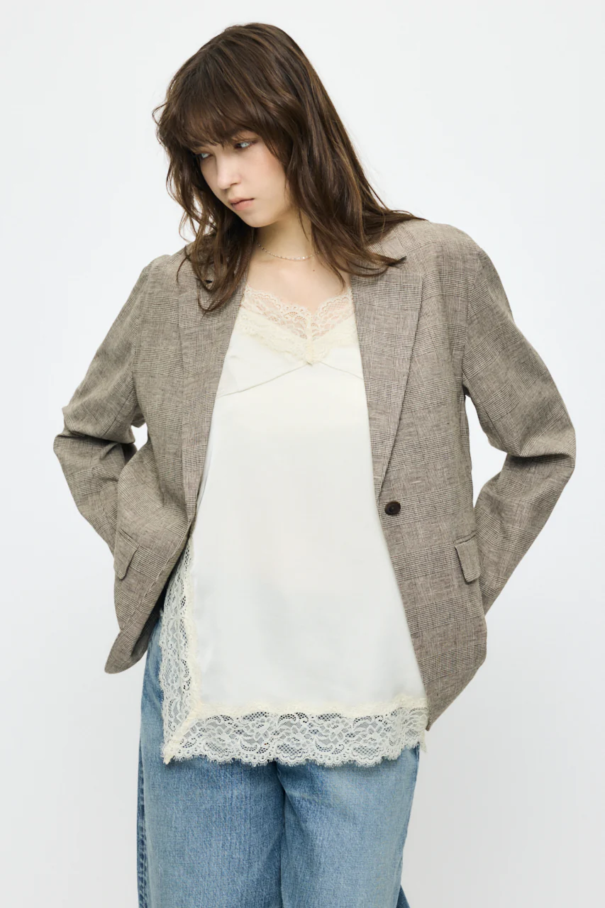 LINEN BLEND OVERSIZED JACKET - Image 5