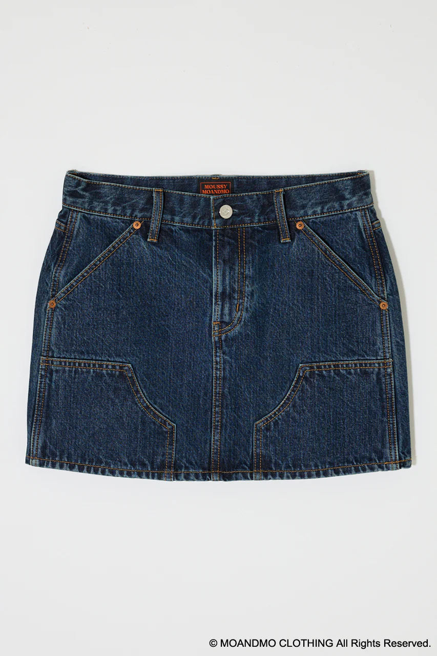 MOANDMO EMBROIDERY MINI SKIRT