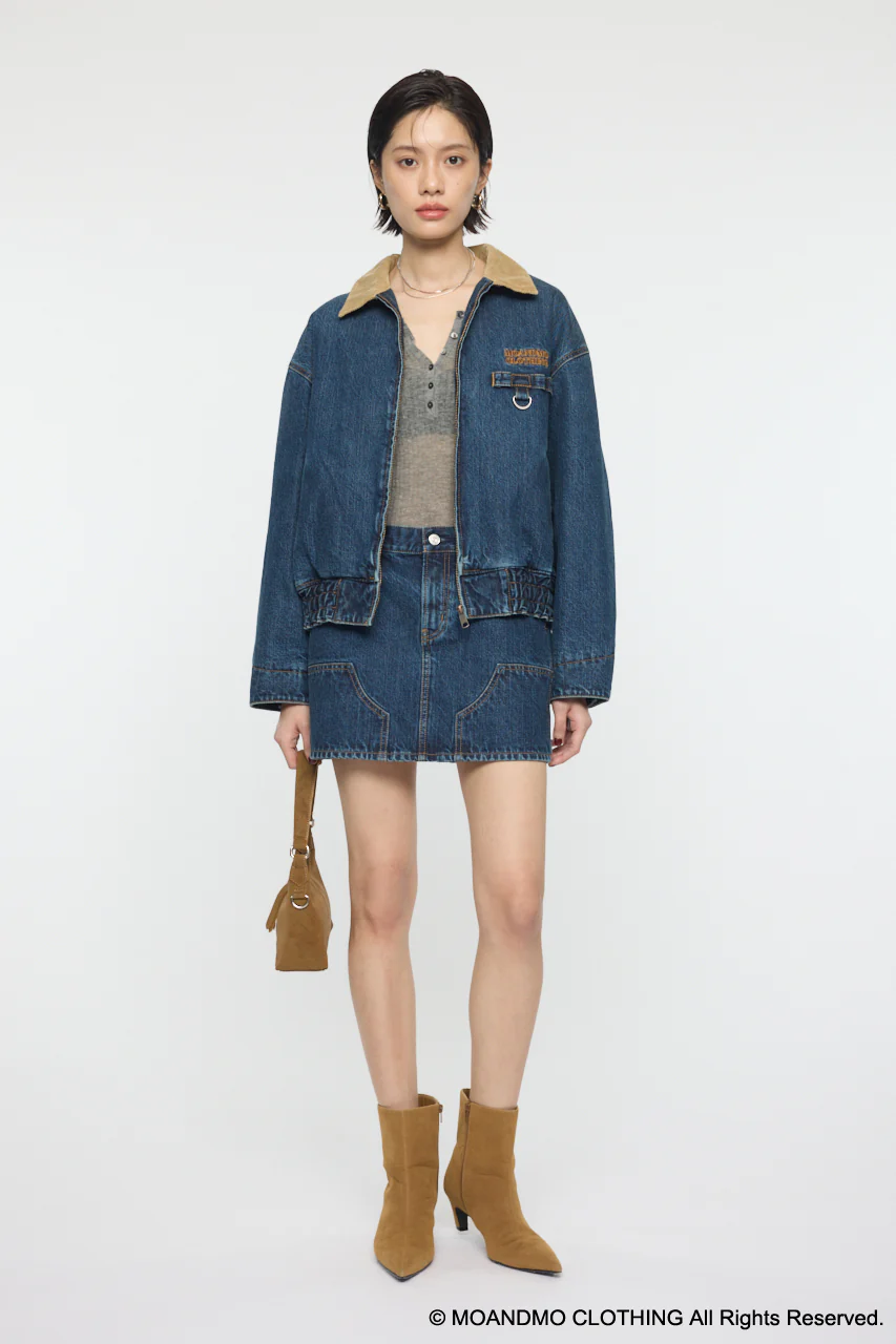 MOANDMO EMBROIDERY MINI SKIRT - Image 3