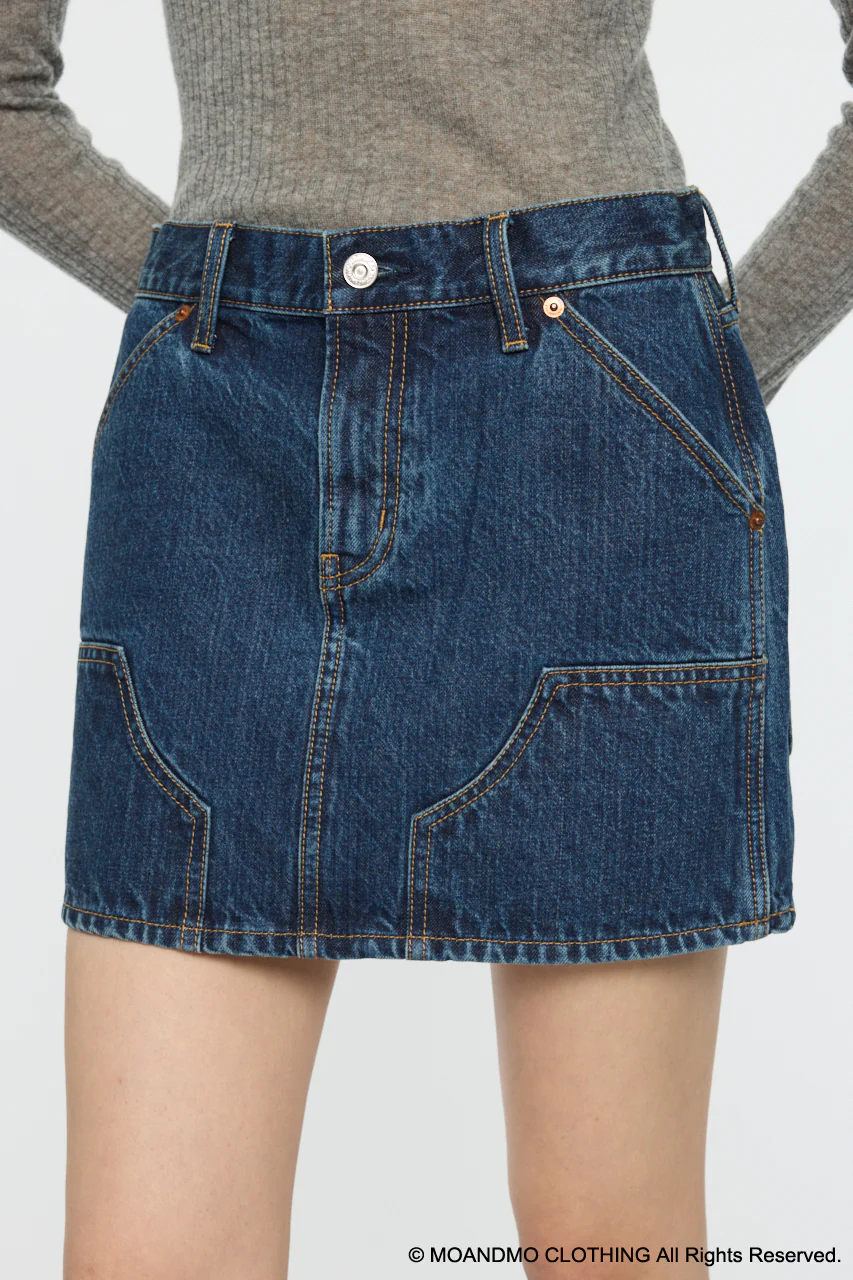 MOANDMO EMBROIDERY MINI SKIRT - Image 4