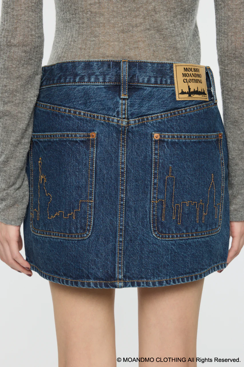 MOANDMO EMBROIDERY MINI SKIRT - Image 5