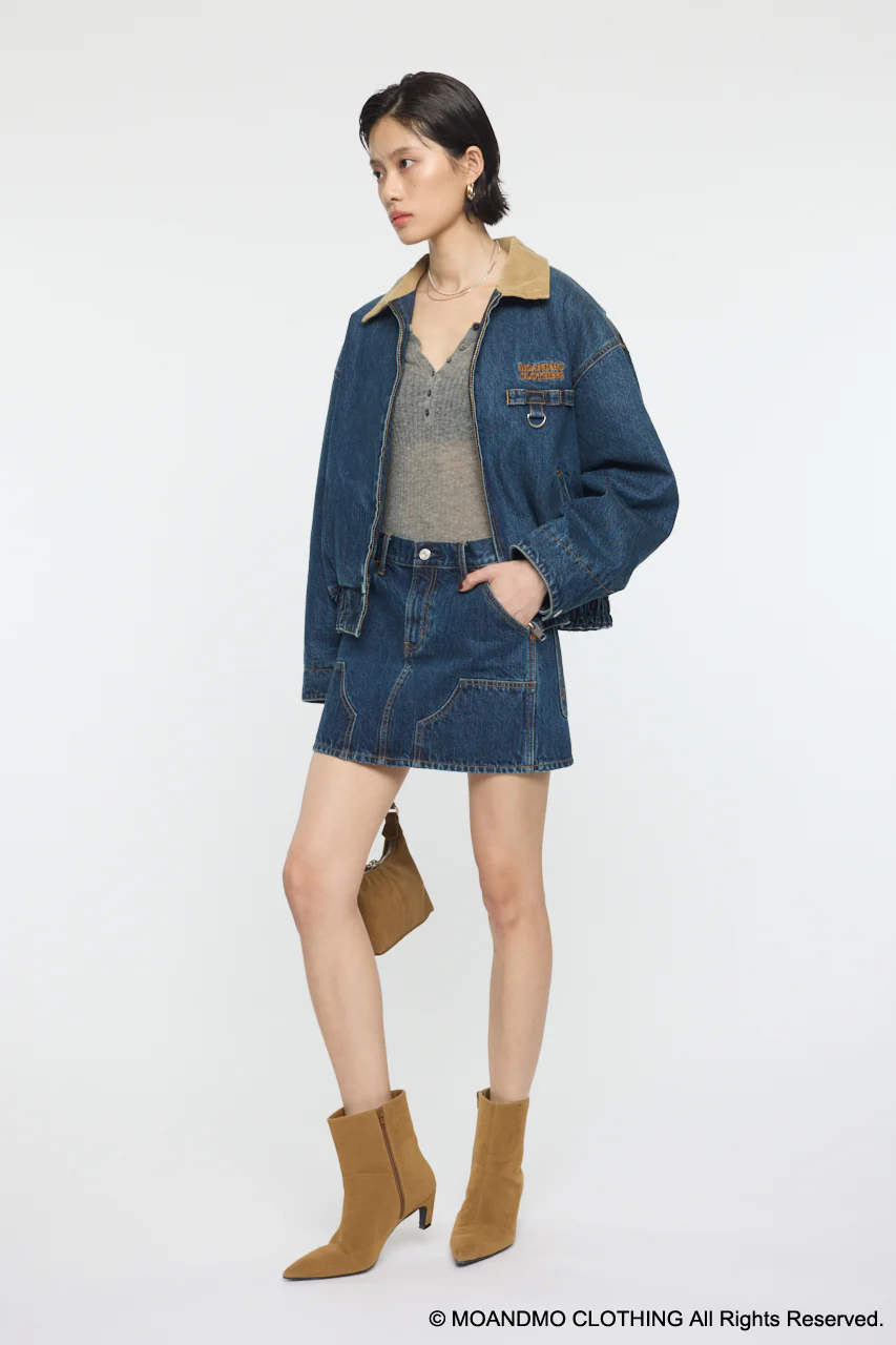 MOANDMO EMBROIDERY MINI SKIRT - Image 8
