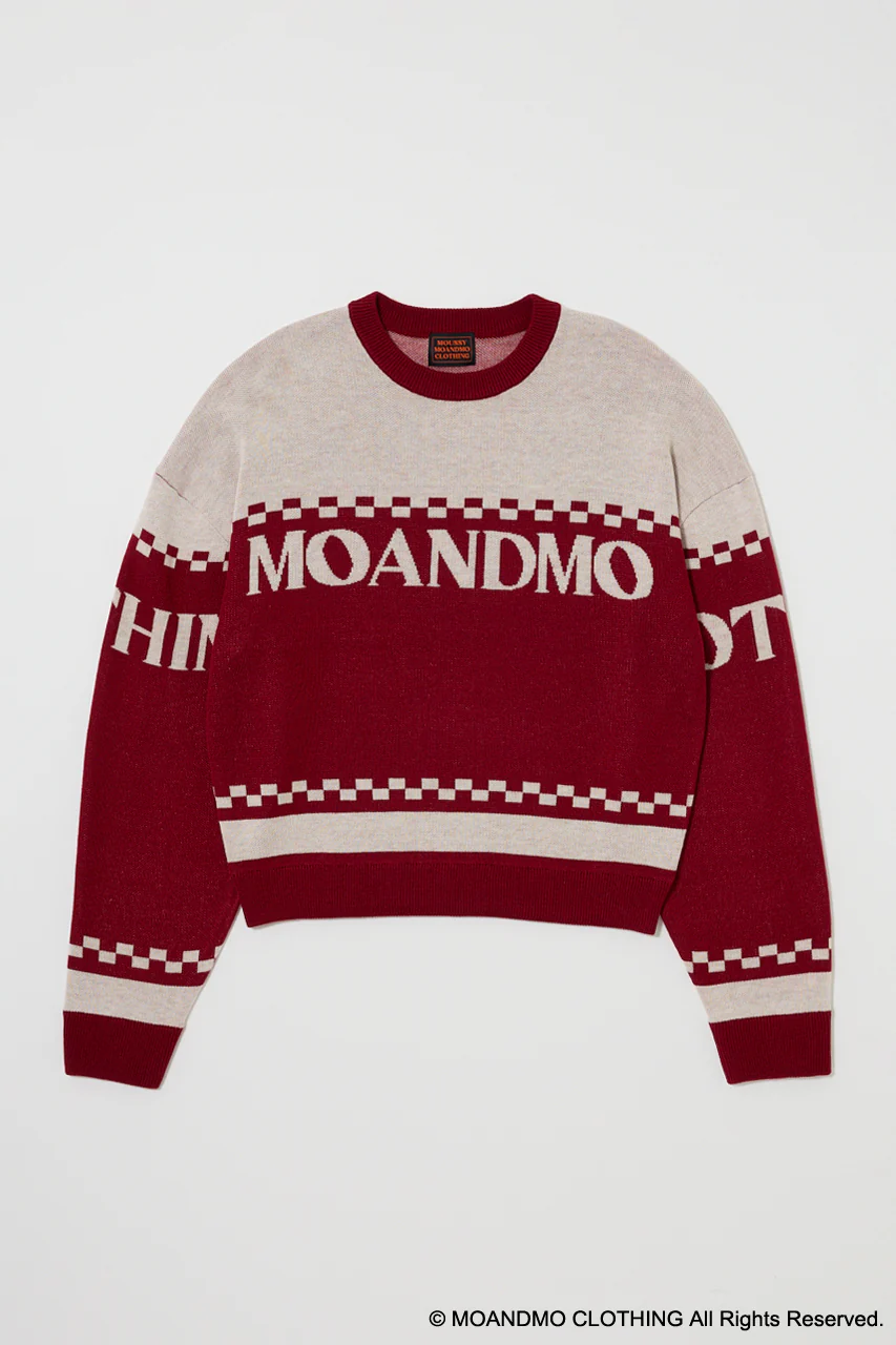 MOANDMO JACQUARD SWEATER