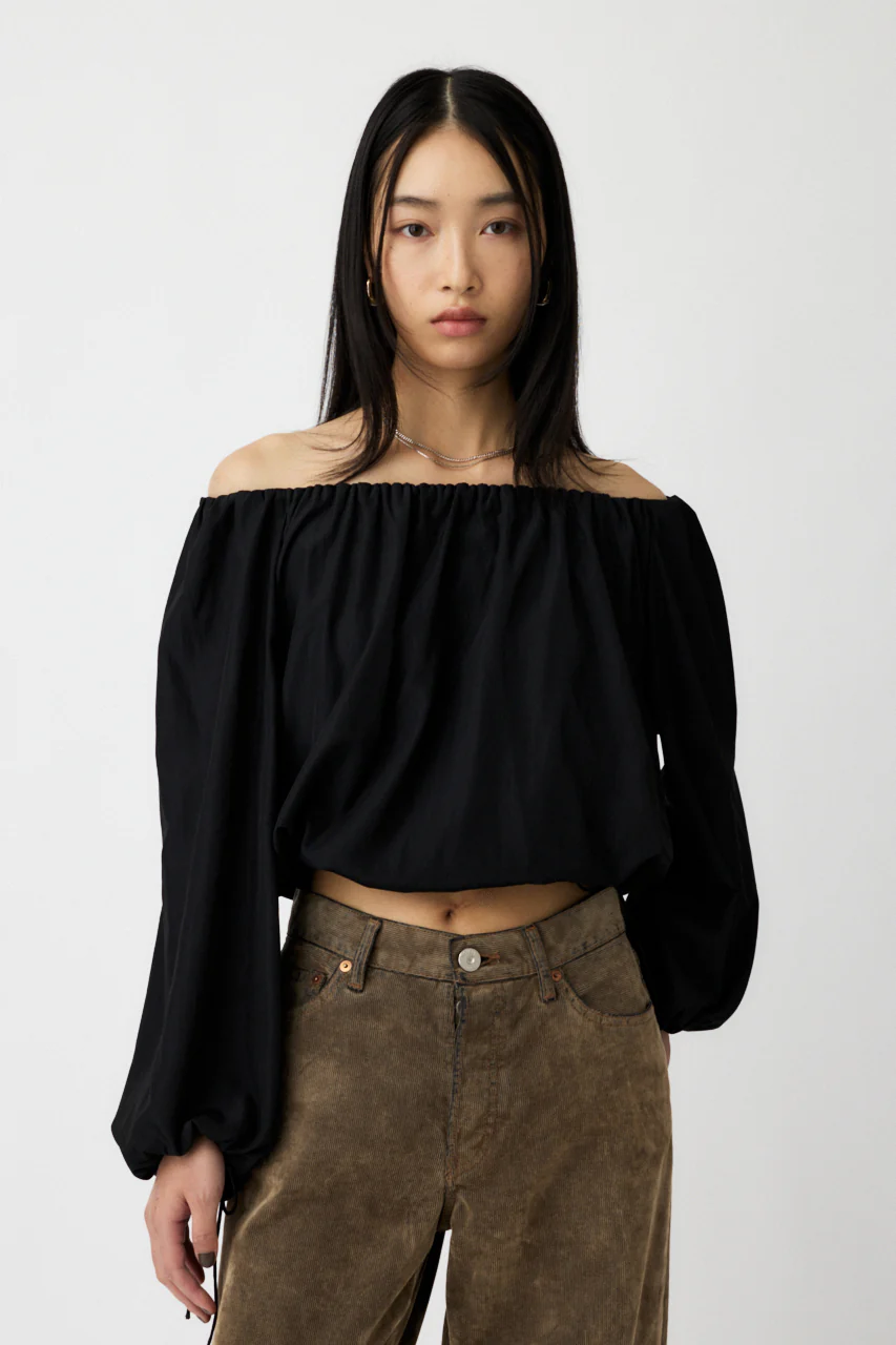 OFF SHOULDER PUFFY BLOUSE - Image 3