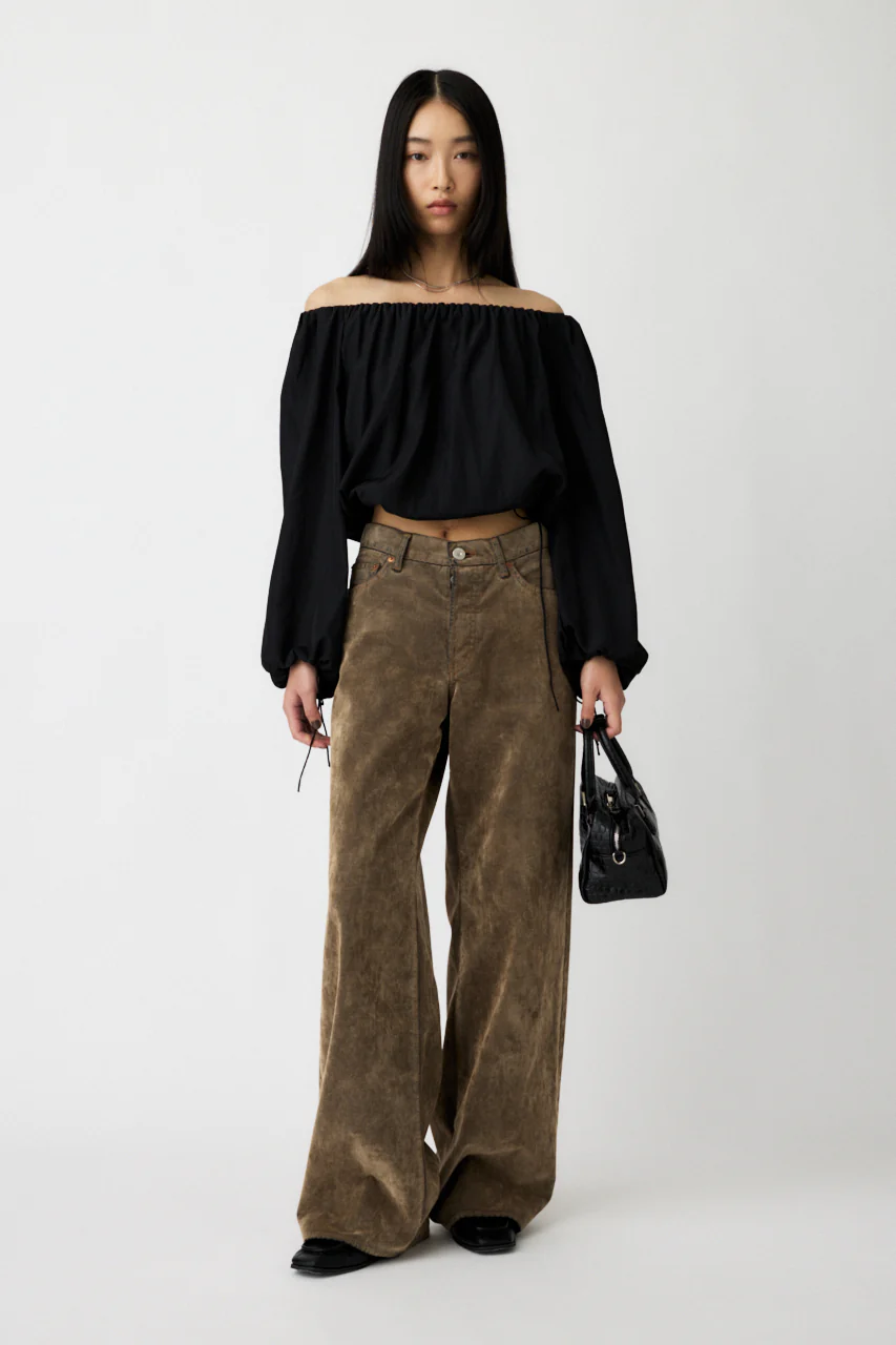 OFF SHOULDER PUFFY BLOUSE - Image 4