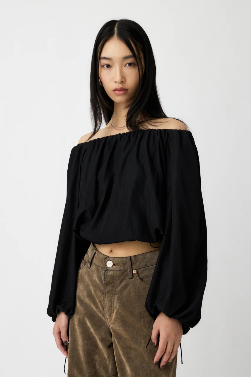 OFF SHOULDER PUFFY BLOUSE - Image 5