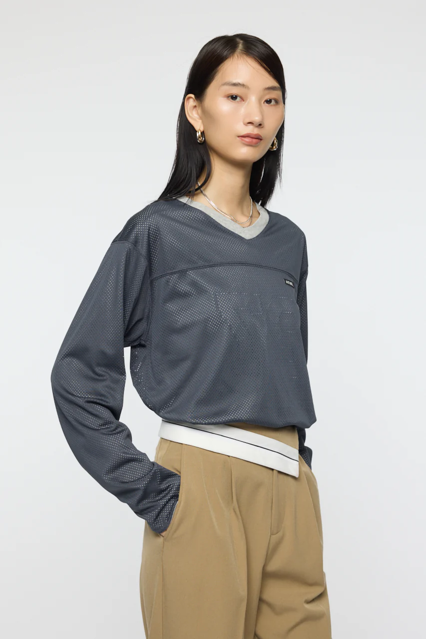 REVERSIBLE MESH LONG SLEEVE TEE - Image 4