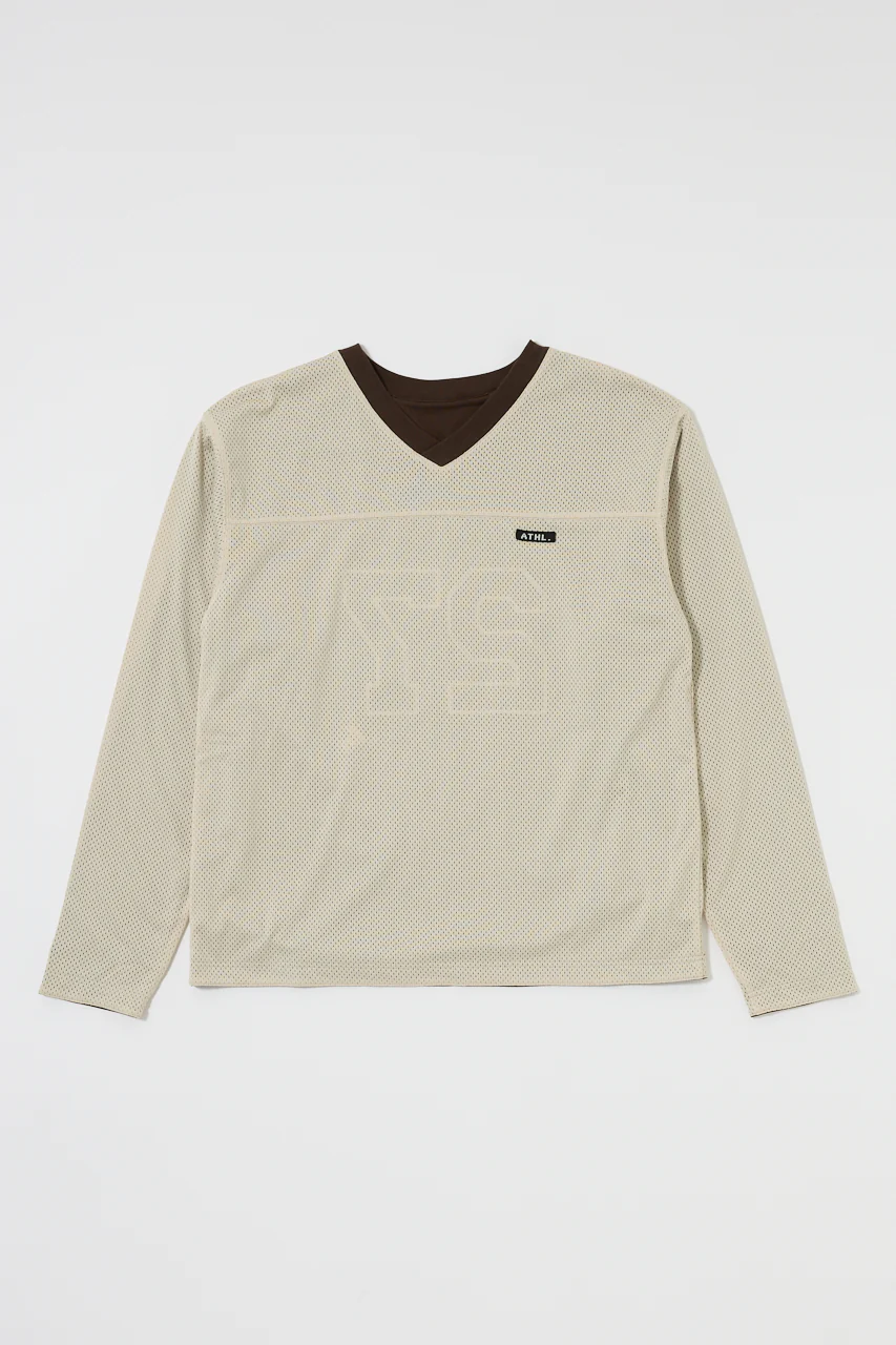 REVERSIBLE MESH LONG SLEEVE TEE