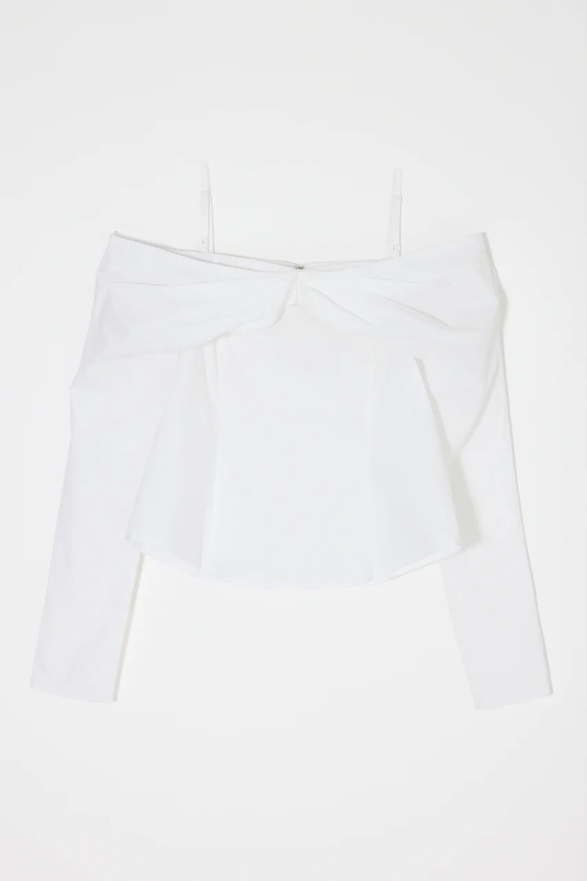 RIBBON OFF SHOULDER BLOUSE