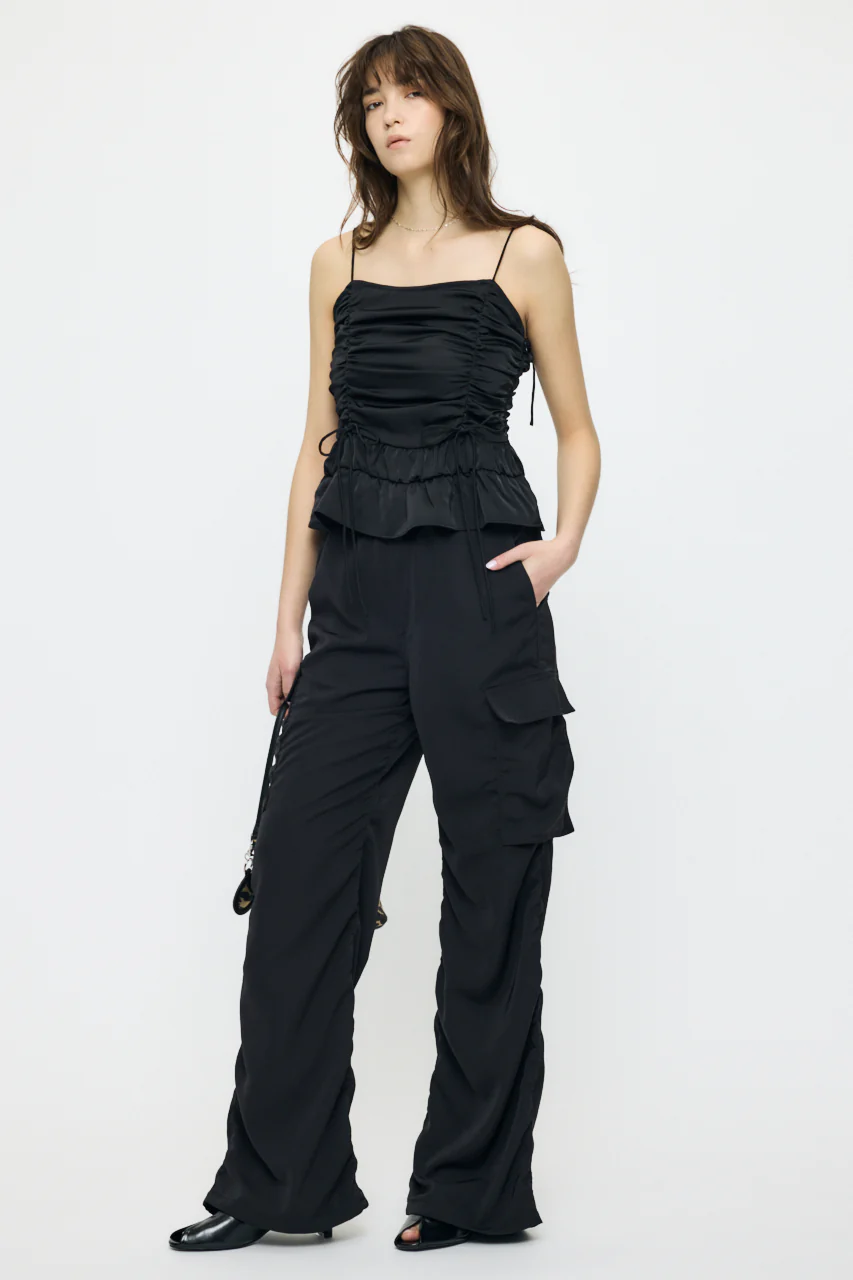 SATIN CARGO PANT - Image 3