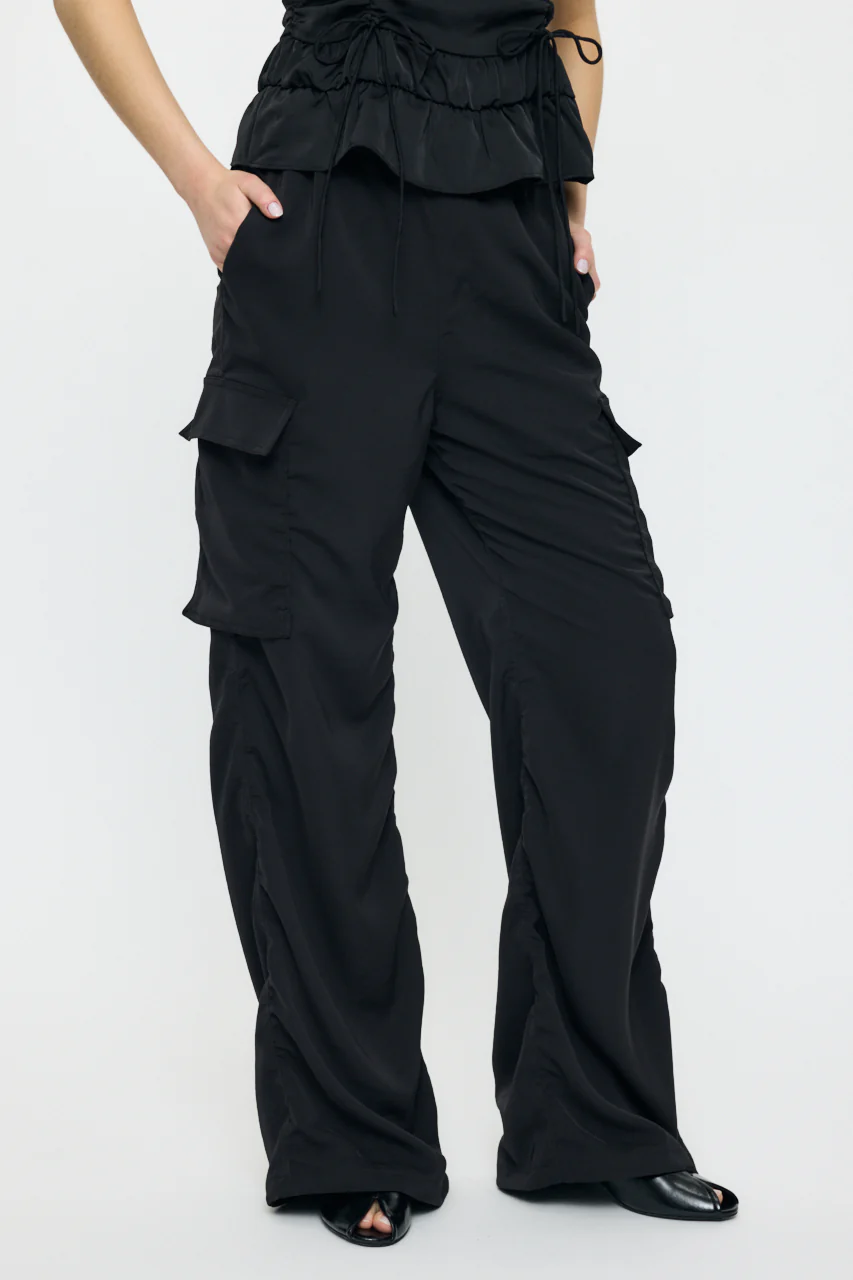 SATIN CARGO PANT - Image 4