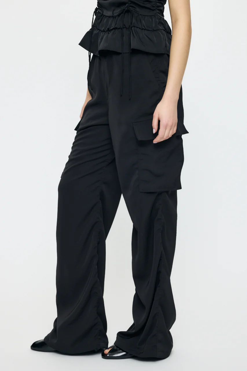 SATIN CARGO PANT - Image 5