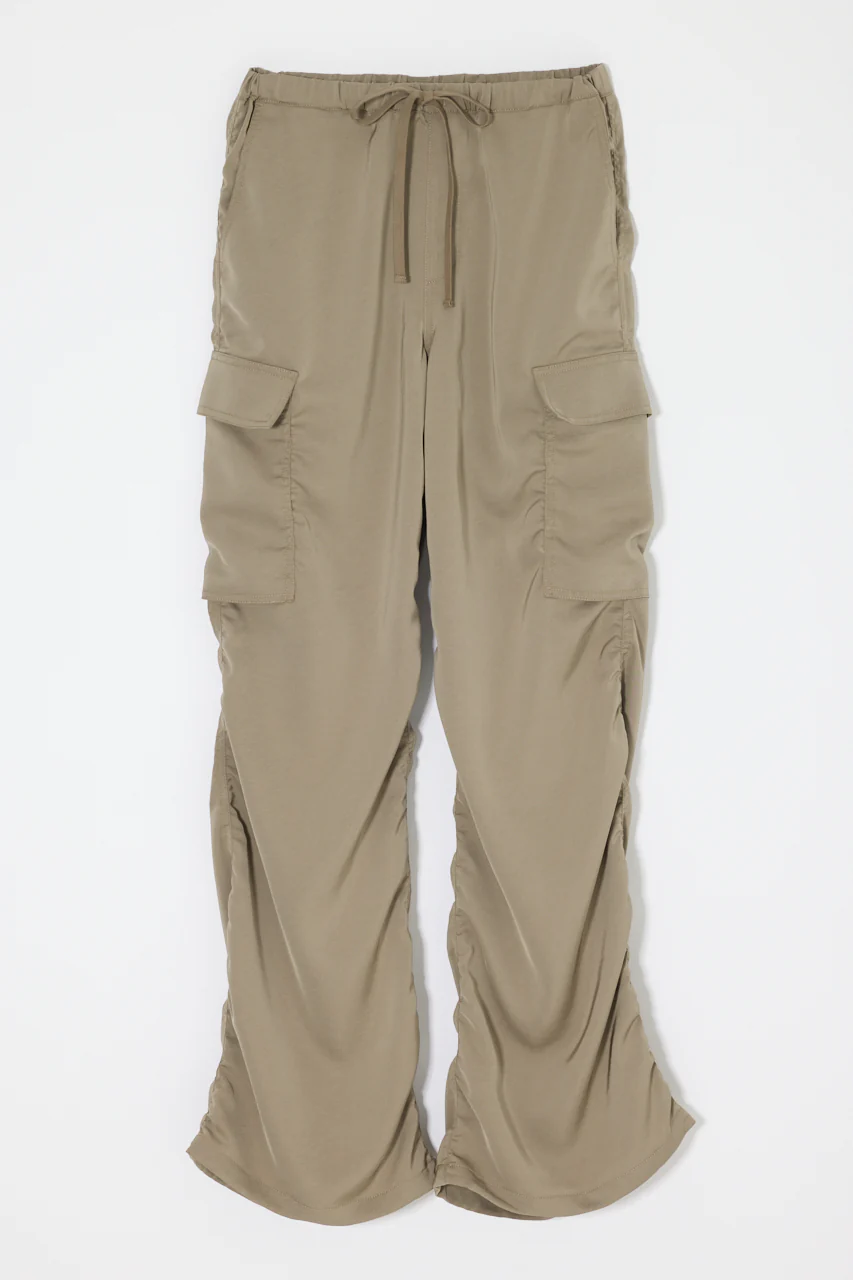 SATIN CARGO PANT