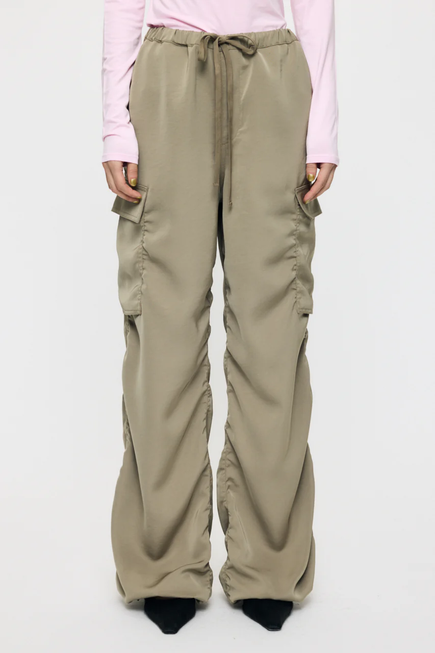 SATIN CARGO PANT - Image 2
