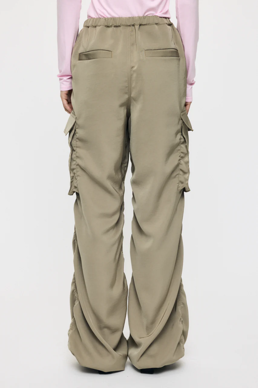 SATIN CARGO PANT - Image 3