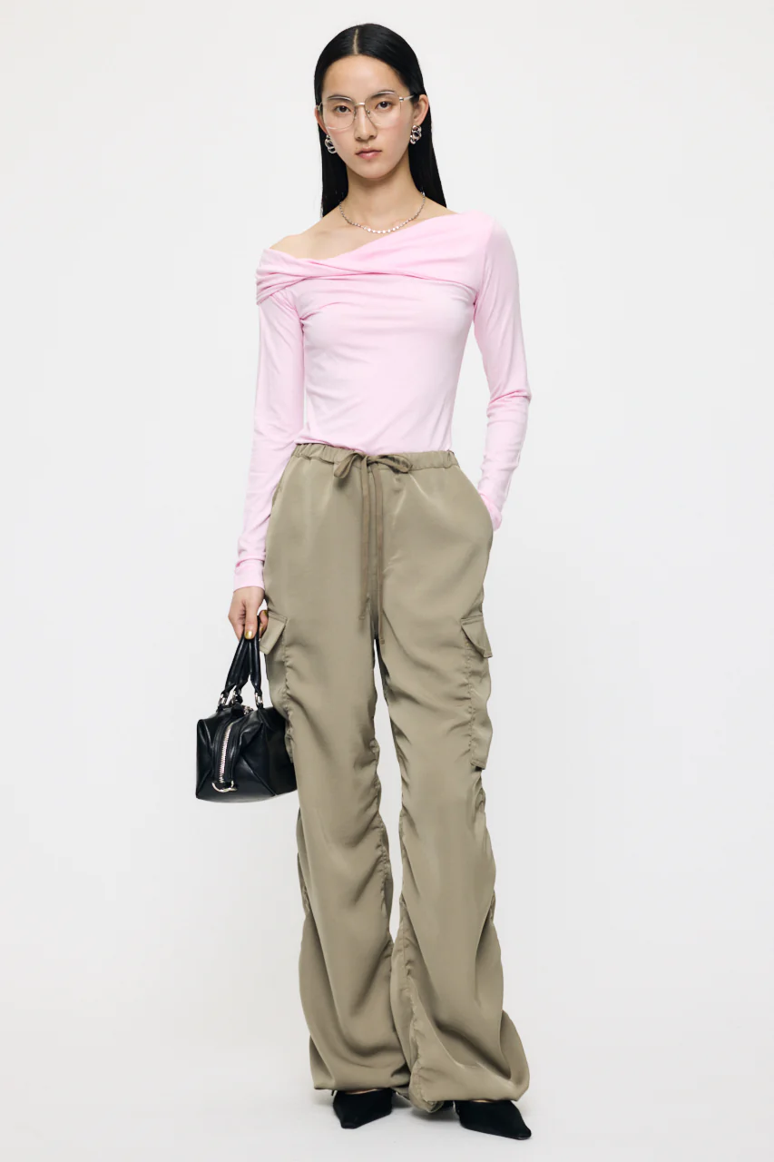 SATIN CARGO PANT - Image 6