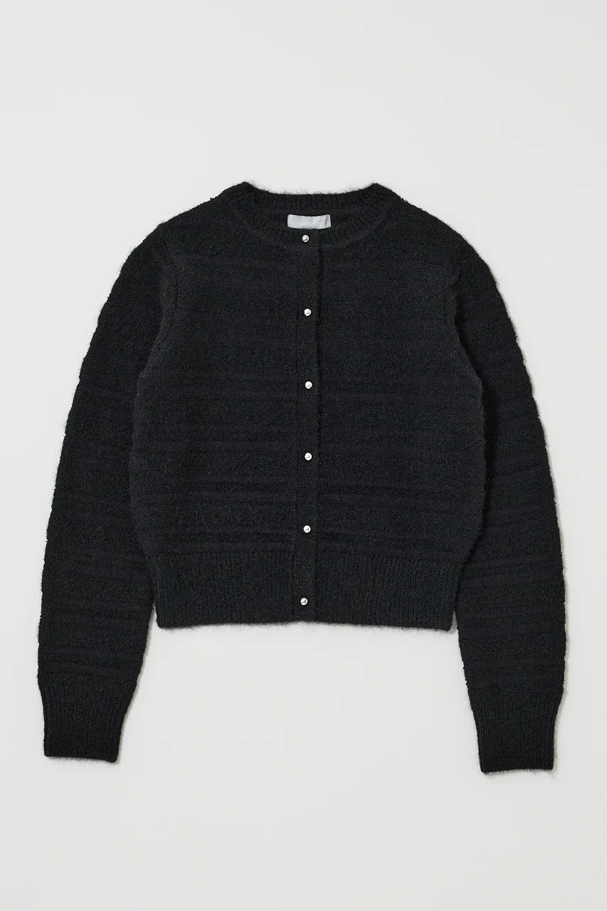 SHADOW STRIPE KNIT CARDIGAN