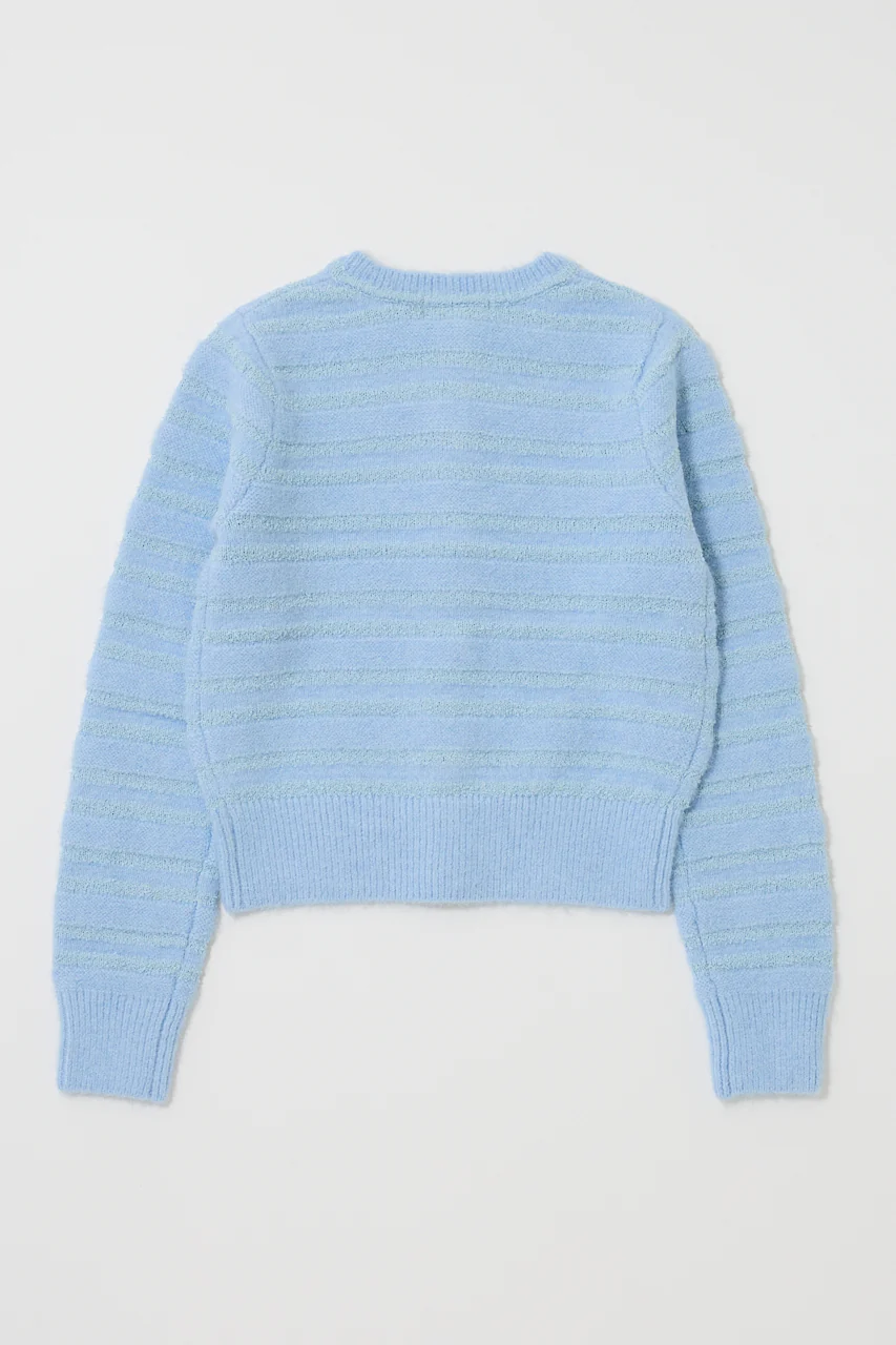 SHADOW STRIPE KNIT CARDIGAN - Image 3