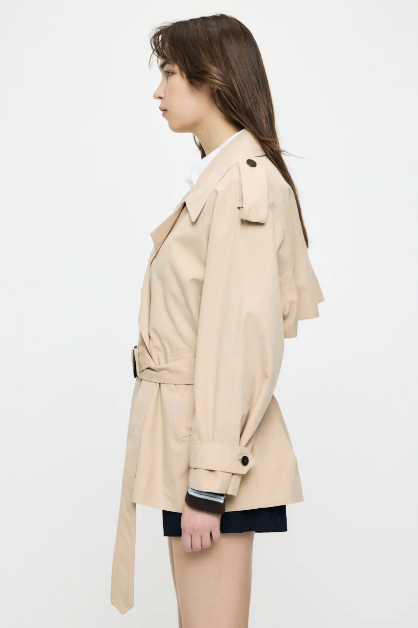 SHORT TRENCH COAT - Image 4