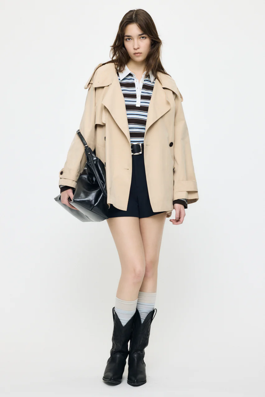 SHORT TRENCH COAT - Image 5